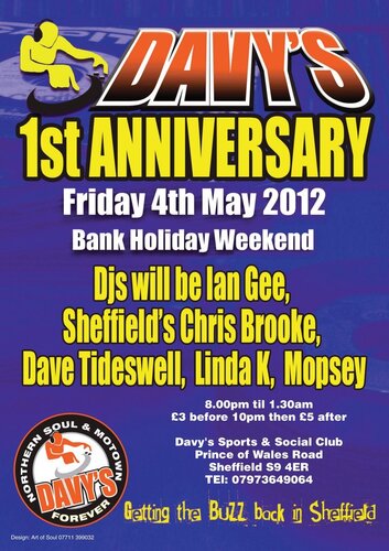 1st anniversary davys 4th may 2012