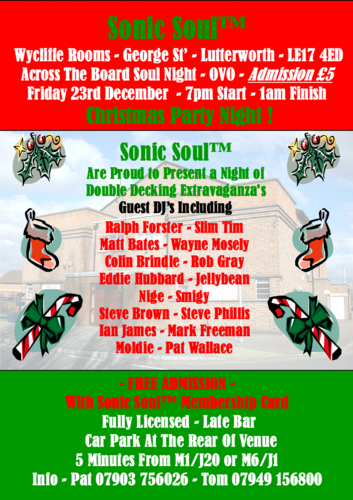 sonic soul december 2011 flyer
