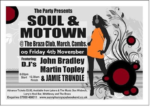 northern soul & motown at the braza club, march, cambs 4th nov 2011