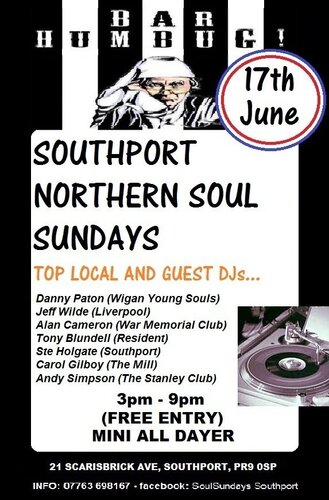 southport soul sundays (mini dayer) new venue