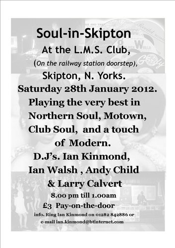 soul-in-skipton @ the l.m.s.  saturday 28th january