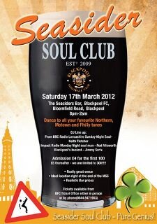 seasiders soul club,blackpool fc saturday 17th march 2012