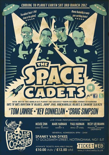 hoochie coochie club (nottingham) presents the space cadets
