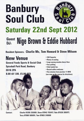banbury soul club 22 sept 2012