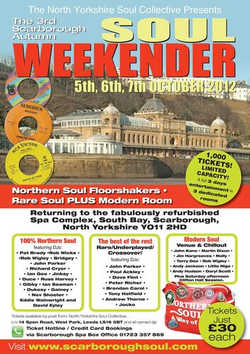 scarborough soul weekender 5th, 6th & 7th october 2012