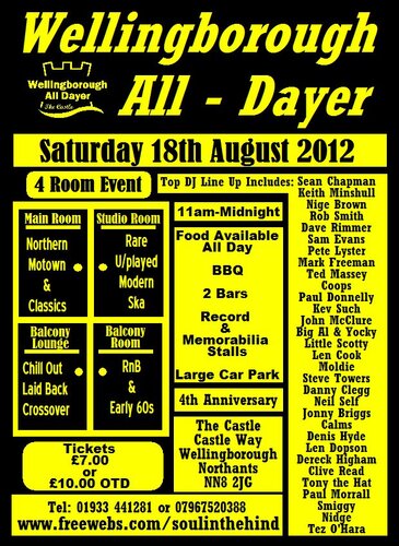 wellingborough all - dayer, 18th august 2012