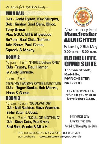 new century soul manchester may 26th allnighter