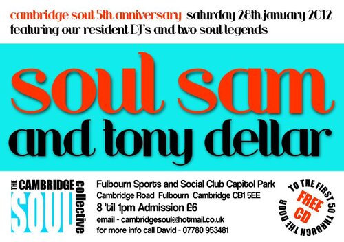sat 28th jan 2012 @ the cambridge soul collective