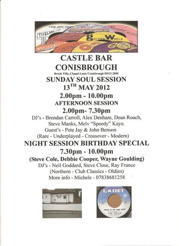 sunday soul session 13th may 2012 conisborough, doncaster
