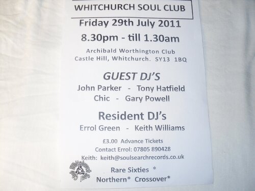 whitchurch soul club 29/7/11