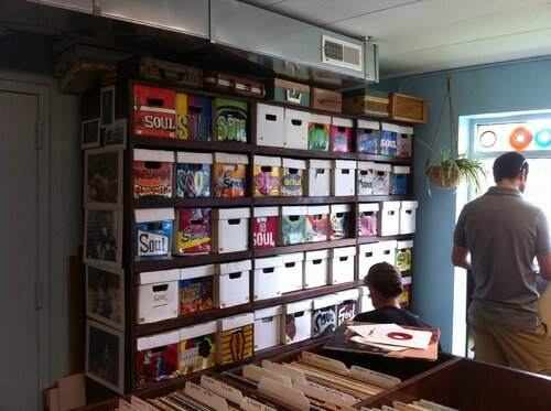 stacks of vinyl in peoples records