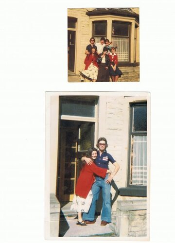 butty,karin,graham and karen before wigan 1977