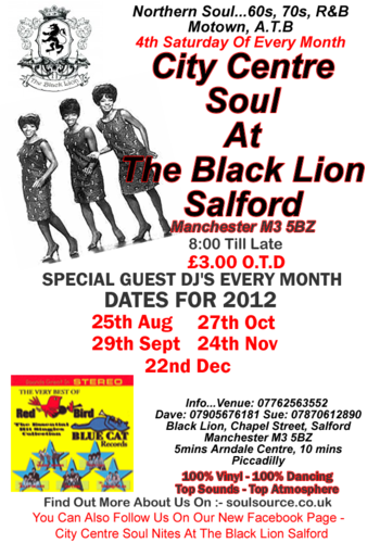 city centre soul at the black lion salford
