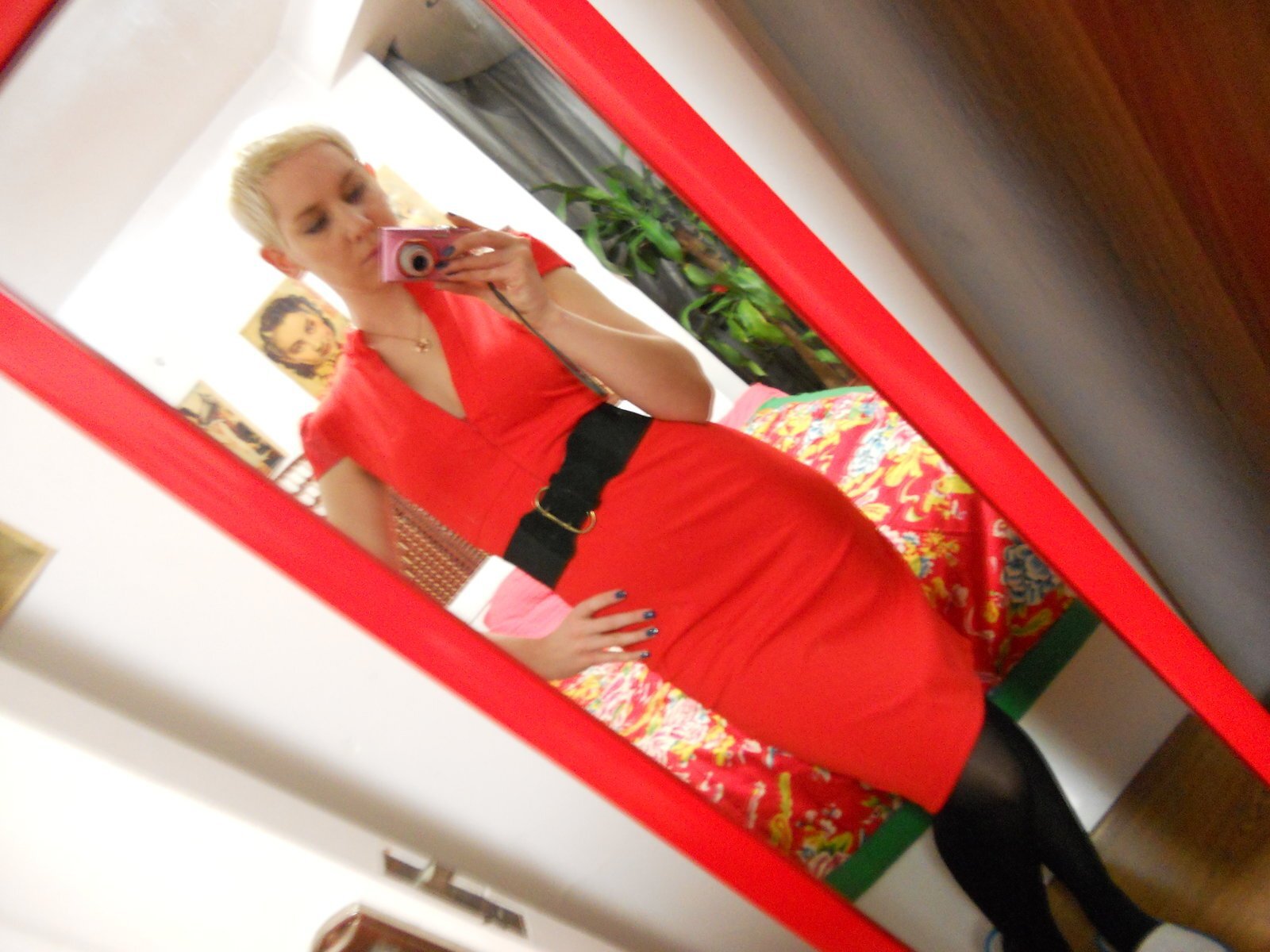 lets go out - it's snowing and I've got a new dress!!