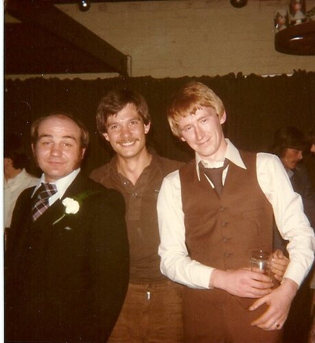 nobby, dave and me (my wedding)