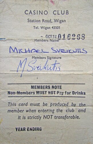 casino membership card october 1974 back