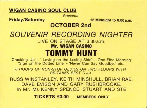 tommy hunt at casino