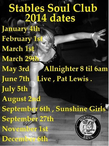 dates for the stables soul club 2014