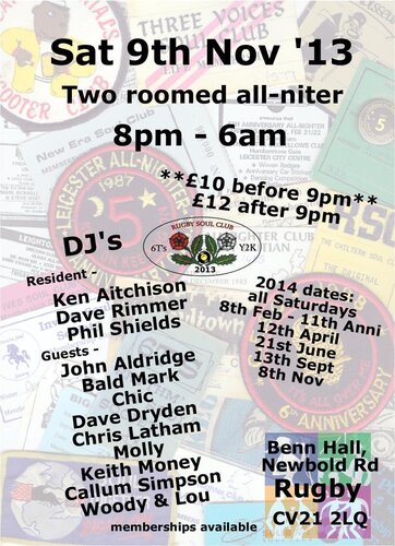 rugby all-nighter sat 9th nov 13 - flyer front