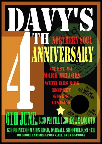 davy's 4th anniversary friday 6th june 2014