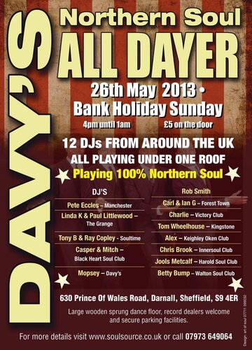 bank holiday all dayer special @ davy's sports club