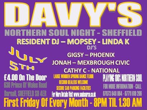 davy's nothern soul night - july 5th 2013