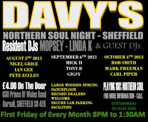 davys northern soul 2nd august 2013