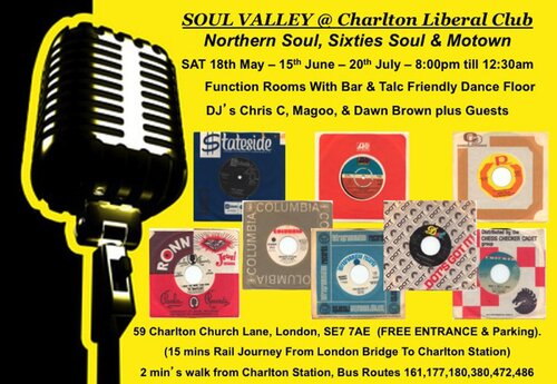 soul valley @ charlton liberal club - london se7 7ae