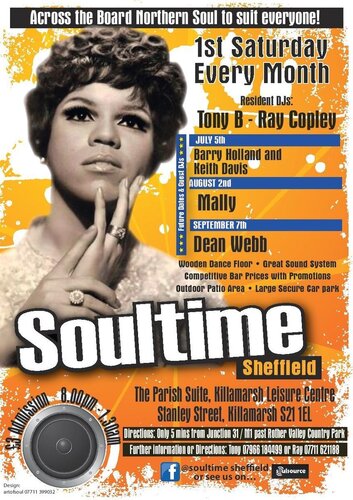 soultime sheffield - 1st saturday of every month - across the music policy