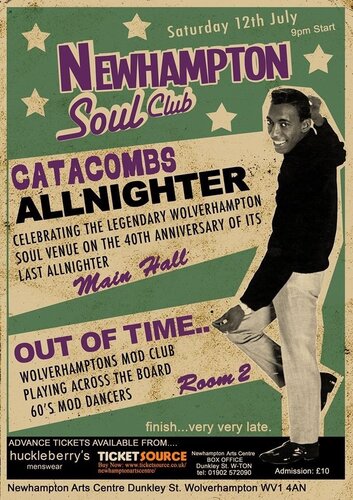 newhampton soul club.... catacombs nighter & out of time mod night special