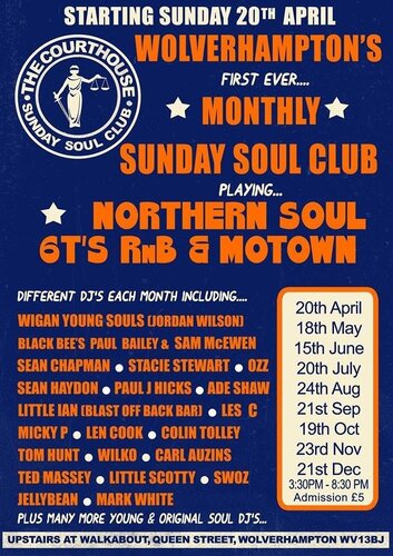 the courthouse sunday soul club, wolverhampton
