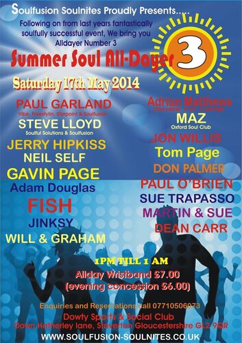 soulfusion summer soul party alldayer sat 17th may