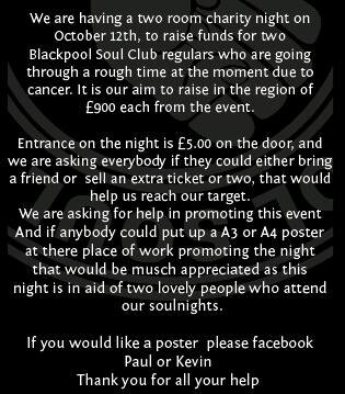 blackpool soul club charity night-the reasons!!!