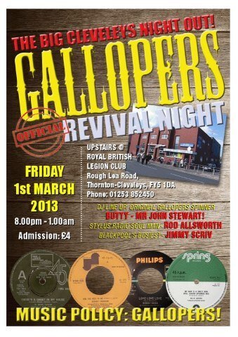 gallopers revival night-cleveleys friday 1st march 2013