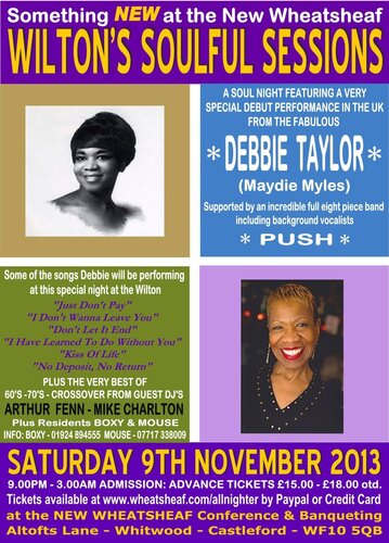 wilton soulful sessions - debbie taylor (maydie myles) live
