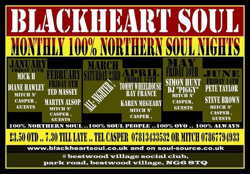 blackheart soul nottingham..... 6 mth 2013