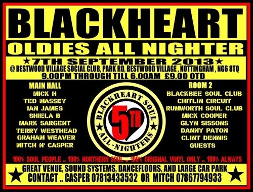 blackhearts all nighter 7th sept 2013
