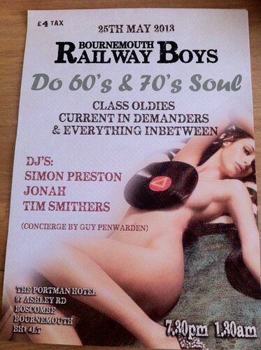 bournemouth railway boys do the portman hotel 25th may