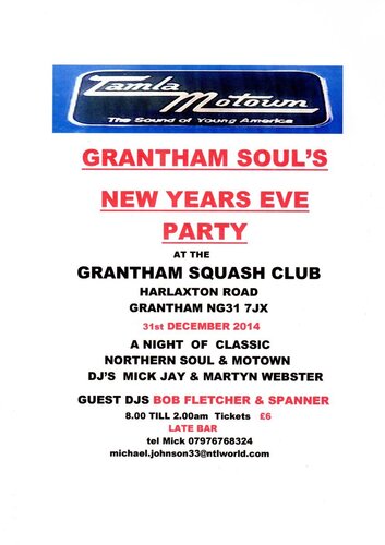 grantham soul new years eve party
