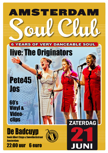 amsterdam soul club june 21st 2014 with liveband the originators