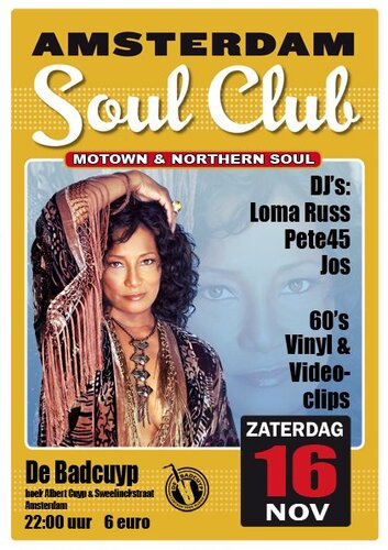 amsterdam soul club 16 nov 2013