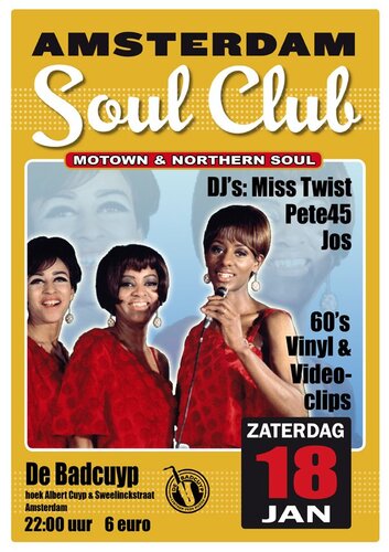amsterdam soul club 18 jan 2014