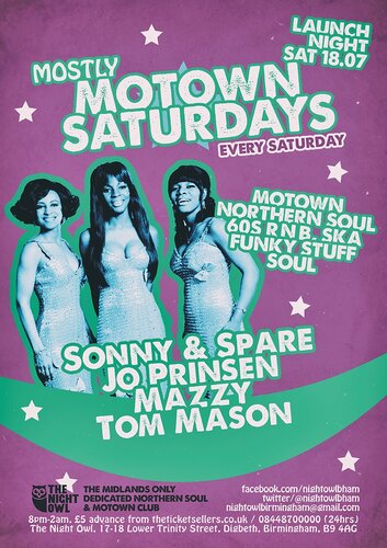mostly motown saturdays at the night owl