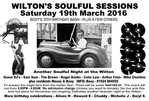 wilton's soulful sessions (boxy's 70th birthday bash)