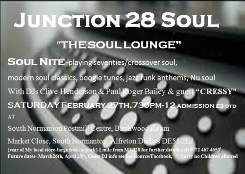 junction 28 soul                      “the  soul  lounge” soufebpic.png