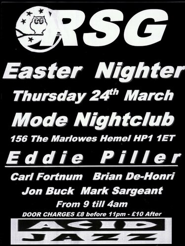 rsg easter nighter thursday 24th march 9pm till 4am £8