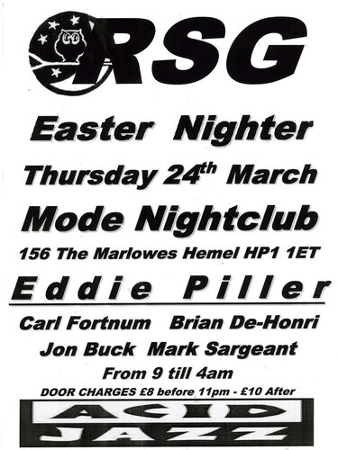 rsg easter nighter thursday 24th march 9pm till 4am £8 on the door