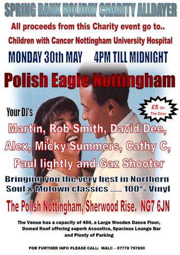30th may - charity event at the polish nottingham