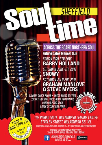 soultime sheffield - 1st saturday of every month !