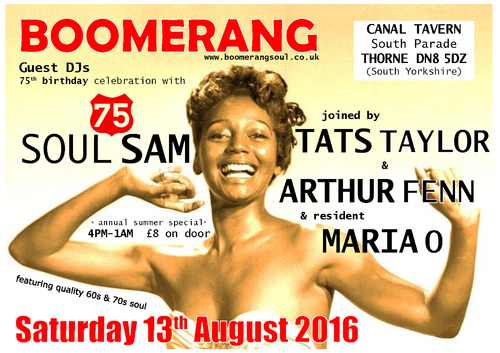 boomerang 13th august 2016 * soul sam's 75th!!! 